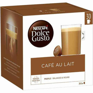 Capsules de café Dolce Gusto Cafe Au Lait (3 Unités) (1 Unité) (30 Unités)