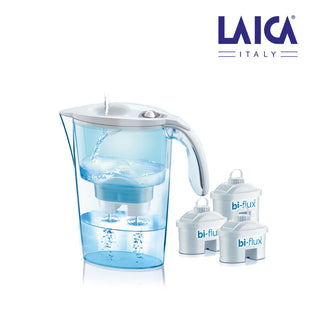 Carafe Filtrante LAICA Pack Filtres x 3 Blanc