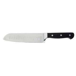 Couteau Santoku Quid Professional Inox Chef Black Noir Métal (Pack 6x)