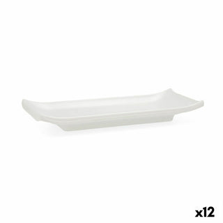 Plateau Quid Select Sushi Blanc Plastique 22,4 x 9,5 x 3 cm (12 Unités)