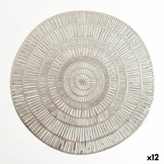 Set de table Quid Habitat Spirale Argenté 38 cm (Pack 12x)
