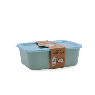 Boîte à repas rectangulaire avec couvercle Quid Inspira 1,34 L Vert Plastique