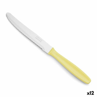 Couteau de table Arcos Jaune Acier inoxydable polypropylène (12 Unités)