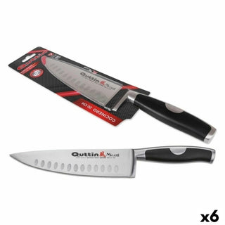 Couteau de cuisine Quttin Moare Acier inoxydable 3 mm 34 x 5 x 2 cm (6 Unités) (20 cm)