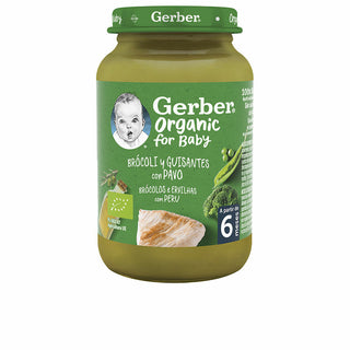 Pot pour bébé Nestlé Gerber Organic Pavo Pois Brocoli 190 g