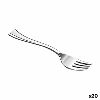 Set de fourchettes réutilisables Algon Argenté 50 Pièces 10 cm (20 Unités)