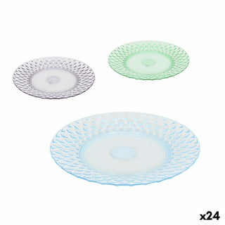 Assiette plate La Mediterránea Plastique 19 x 19 x 2 cm (24 Unités)