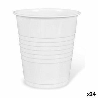 Lot de verres réutilisables Algon Café Blanc Plastique 25 Pièces 100 ml (24 Unités)