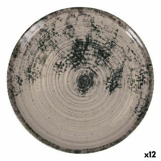 Assiette plate La Mediterránea Aspe Gris Ø 26 x 2,5 cm (12 Unités)