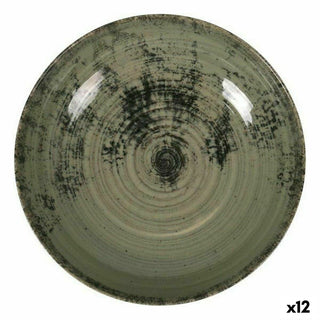 Assiette creuse La Mediterránea Aspe Vert Ø 22,7 x 5 cm (12 Unités)