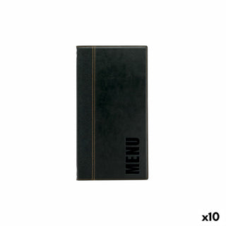 Porte-menu Securit Trendy Noir 35,3 x 18,6 x 1 cm (10 Unités)
