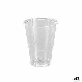 Lot de verres réutilisables Algon Plastique Transparent 50 Pièces 330 ml (12 Unités)