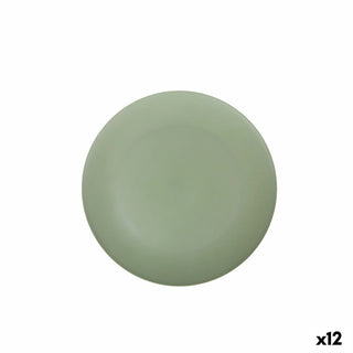Assiette plate Alfares Mélamine Vert 32,5 x 2 cm (12 Unités)