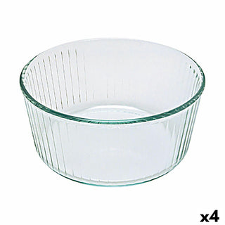 Moule à Soufflé Pyrex Classic 21 x 21 x 10 cm Transparent verre (4 Unités)