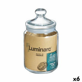 Bocal Luminarc Club Transparent verre 2 L (6 Unités)