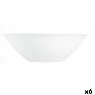 Saladier Luminarc Carine Blanc verre (Ø 27 cm) (6 Unités)