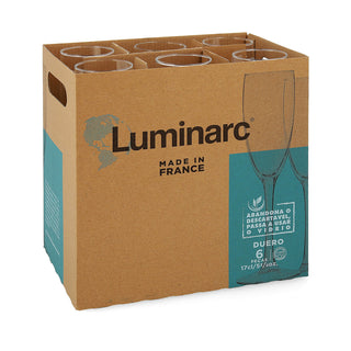 Coupe de champagne Luminarc Duero Transparent verre (170 ml) (6 Unités)