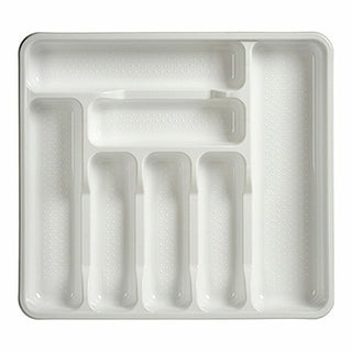 Range-couverts Blanc Plastique (39 x 4,5 x 42,5 cm) (15 Unités)
