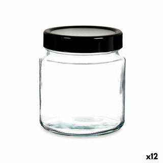 Boîte Noir Transparent verre (1 L) (12 Unités)