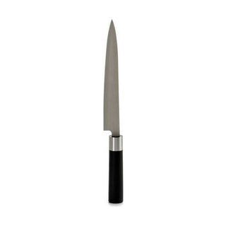 Couteau de cuisine 3,5 x 33,5 x 2,2 cm Argenté Noir Acier inoxydable Plastique (12 Unités)