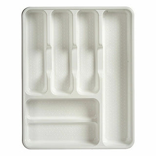 Range-couverts Blanc Plastique 30 x 4,5 x 38 cm (20 Unités)