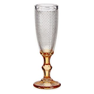 Coupe de champagne Points Ambre verre 180 ml (6 Unités)