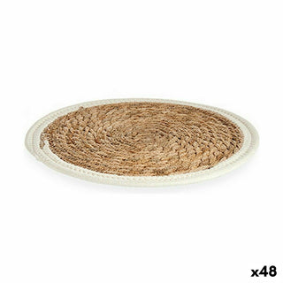 Dessous d’assiette Naturel Blanc 30 x 1 x 30 cm Gift Decor (48 Unités)