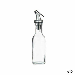 Huilier Transparent verre Acier 180 ml (12 Unités)
