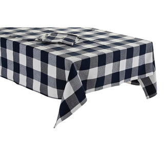 Nappe et serviettes de table DKD Home Decor 250 x 150 x 0,5 cm Bleu Blanc