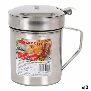 Pot à jus de viande ou poisson Acier inoxydable 480 ml avec passoire Quttin 52833 (12 Unités)