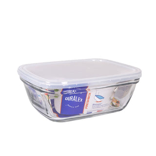 Boîte à repas rectangulaire avec couvercle Duralex Freshbox Transparent 1,7 L