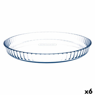 Moule à tarte Pyrex Classic Plat Rond Transparent verre 31 x 31 x 4 cm (6 Unités)
