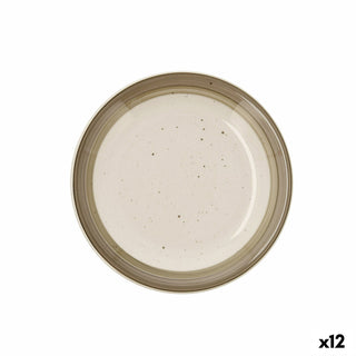 Assiette à dessert Quid Allegra Nature Céramique Bicolore (19 cm) (12 Unités)