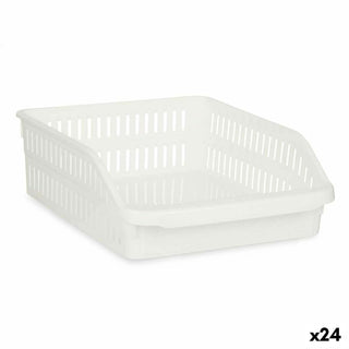 organisateur pour frigo Blanc Plastique 26 x 9,3 x 30,5 cm (24 Unités)