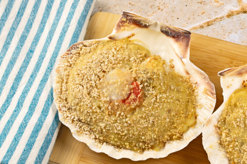 Photo de la recette : Recette coquille saint Jacques à la Bretonne