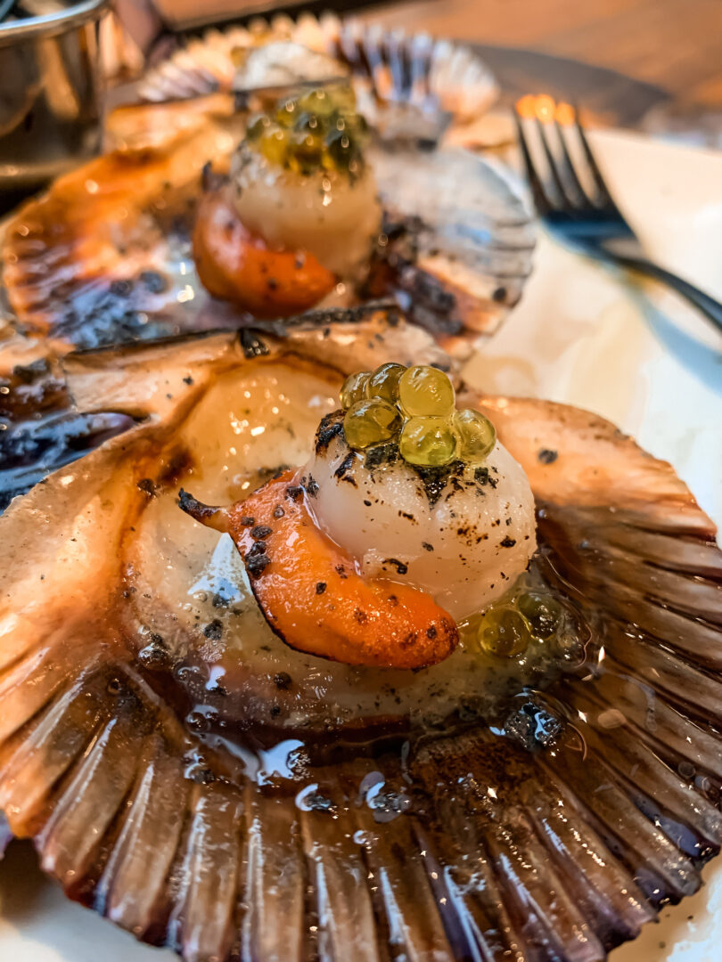 Photo de la recette : Recette pétoncles poêlées aux oeufs