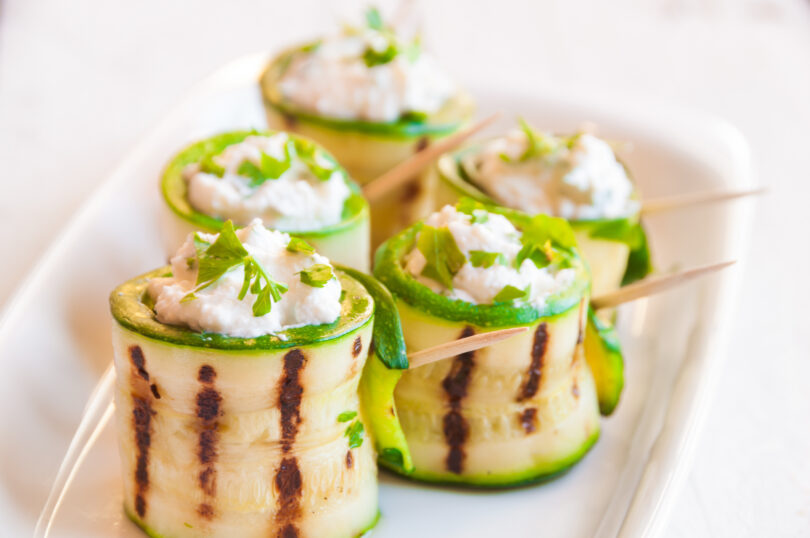 Photo de la recette : Recette rouleaux de courgettes au fromage frais