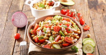 Photo de la recette : Recette salade de pois chiches à la tomate