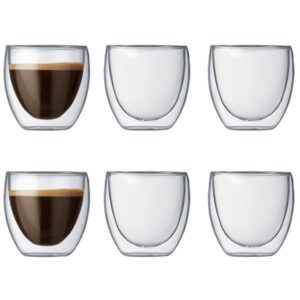 Photo de BODUM Lot de 6 verres double paroi 8 cl - Pavina