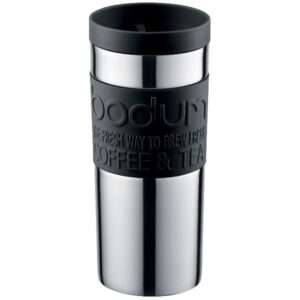 Photo de BODUM Mug 0.35 L double paroi Inox & Noir - Travel Mug