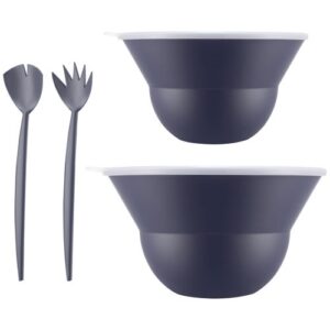 Photo de BODUM Lot 2 saladiers avec couvercles et couverts Bleu - Topee