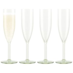 Photo de BODUM Lot 4 flûtes à champagne 12 cl Vert Transparent - Oktett