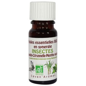 Photo de CEVEN AROMES Synergie bio insecte lavandin citronnelle menthe poivré 10m