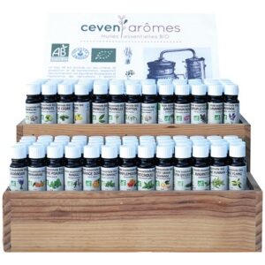 Photo de CEVEN AROMES Presentoir sélection 24x4 huiles essentielles