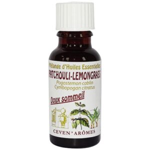 Photo de CEVEN AROMES Mélange d'huiles essentielles doux sommeil patchouli lemongrass 20 ml
