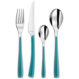 Photo de AMEFA Ménagère 24 pièces Turquoise - Alizé