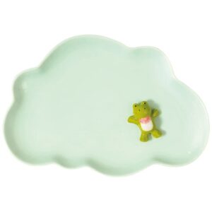 Photo de MEDARD DE NOBLAT Assiette plate enfant 19,7 cm Grenouille - Miam