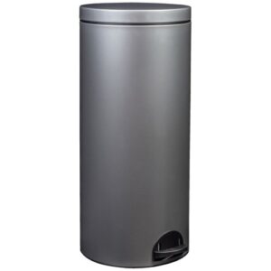 Photo de ROSSIGNOL Poubelle à pédale 30 L Gris Métal - Élora