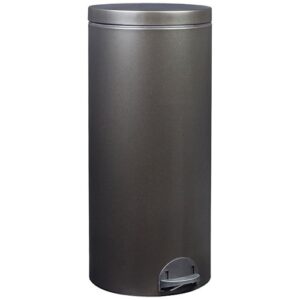 Photo de ROSSIGNOL Poubelle à pédale 30 L Noir Basalte - Élora
