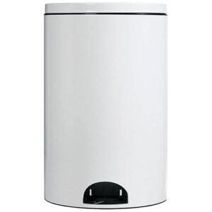 Photo de ROSSIGNOL Poubelle à pédale 20 L Blanche - Élora